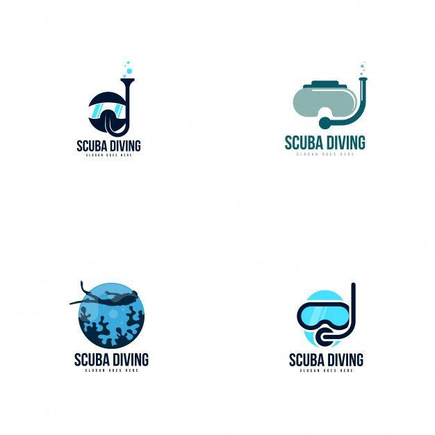 Diving Logo - Scuba diving logo Vector