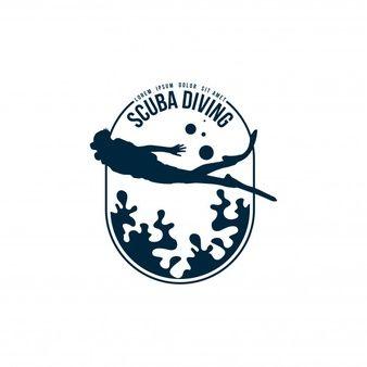 Diving Logo - Scuba diving logo Vector | Premium Download