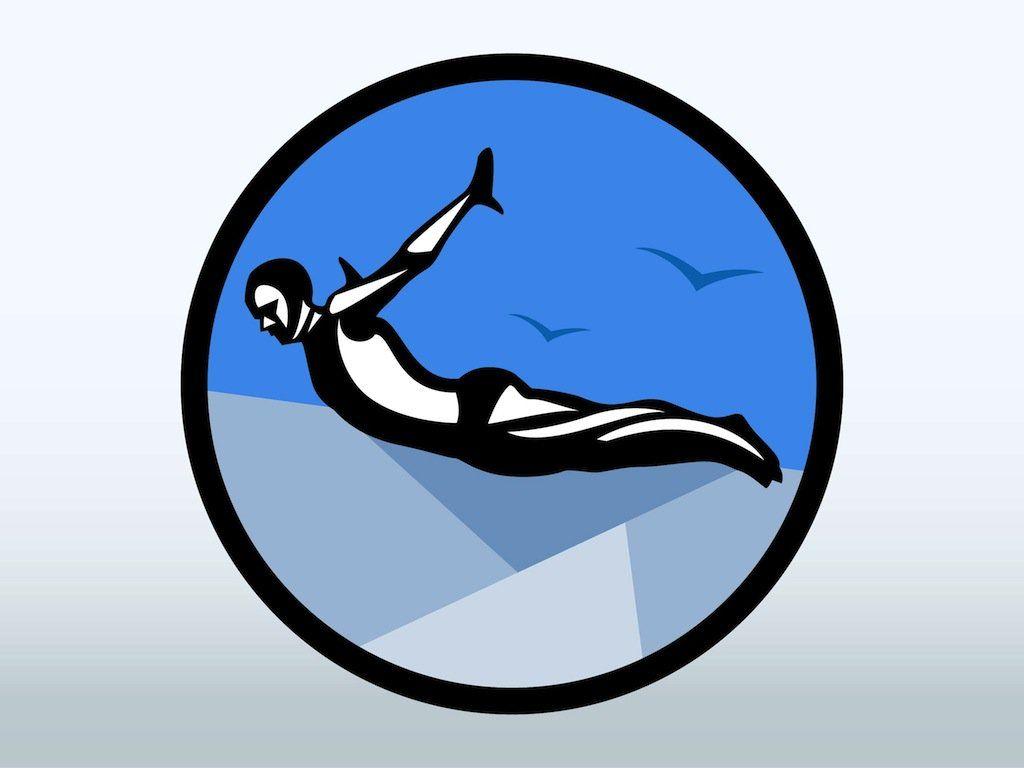 Diving Logo - Cliff Diving Logo Vector Art & Graphics