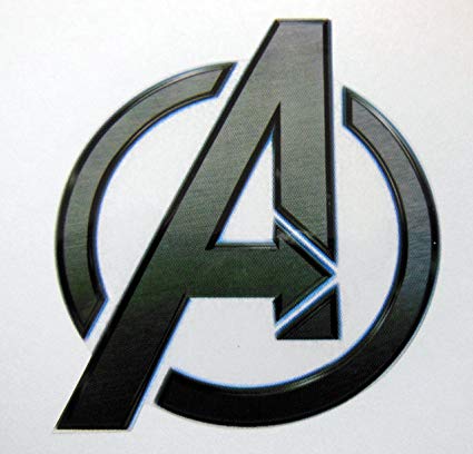 Avangers Logo - Marvel Comics Avengers Logo Sticker / Logo / Emblem 45 x