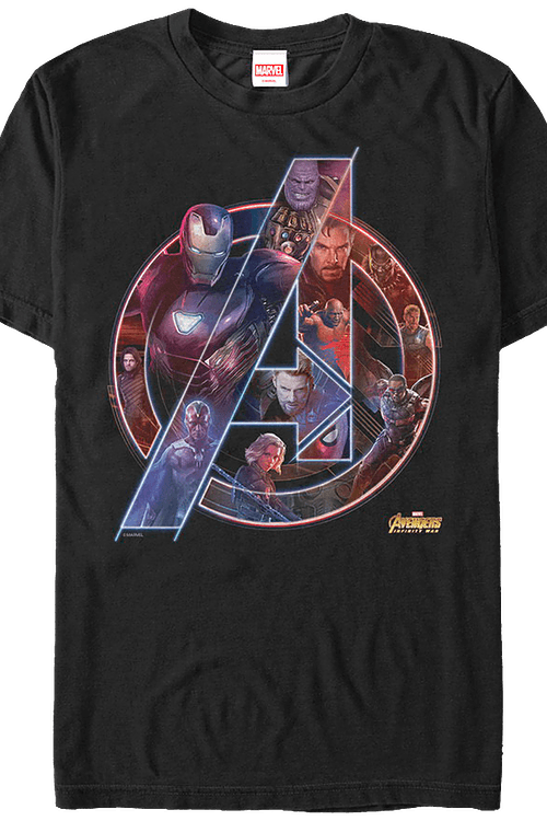 Avangers Logo - Collage Logo Avengers Infinity War T-Shirt