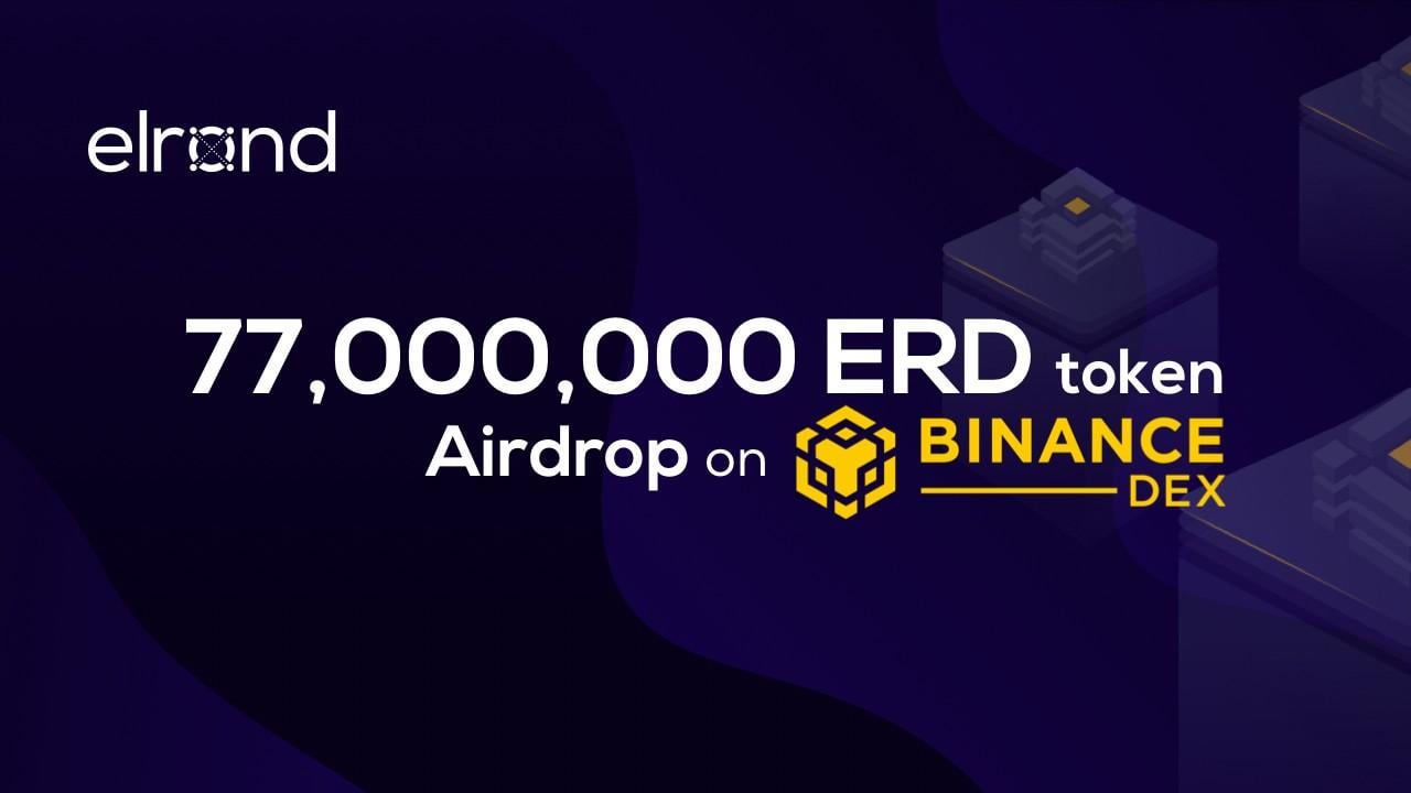 ERD Logo - Elrond 77,000,000 (ERD) Token Airdrop on Binance DEX!