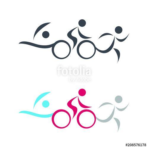Triathlon Logo - Logo Triathlon Stock Image And Royalty Free Vector Files On Fotolia