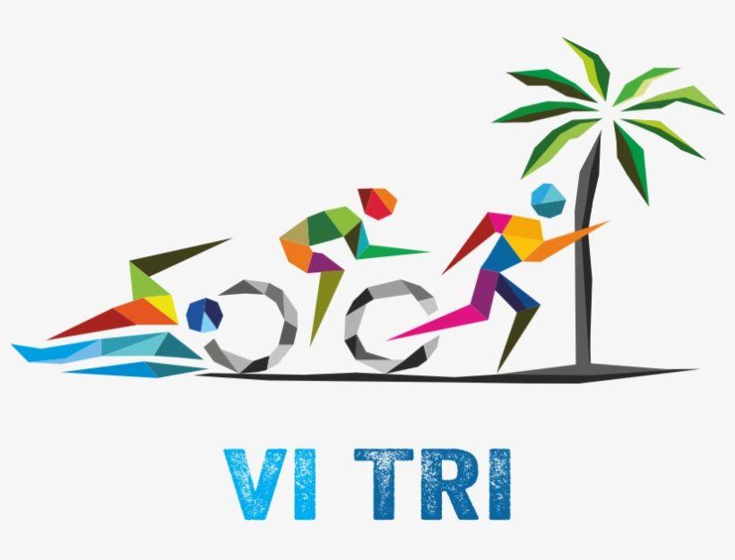 Triathlon Logo - St Croix Triathlon Vi Tri - Logo Triathlon - Free Transparent PNG ...
