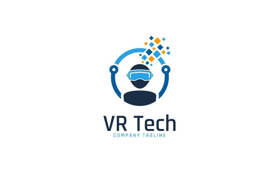Reality Logo - Virtual Reality Technology Logo Template