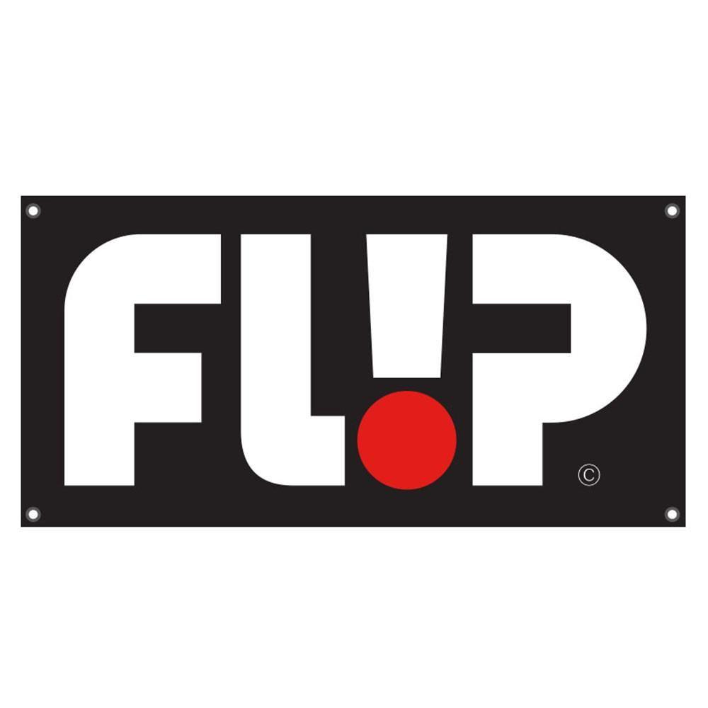 Flip Logo - Flip POP Odyssey Logo Skate Banner - Black - 48in x 24in