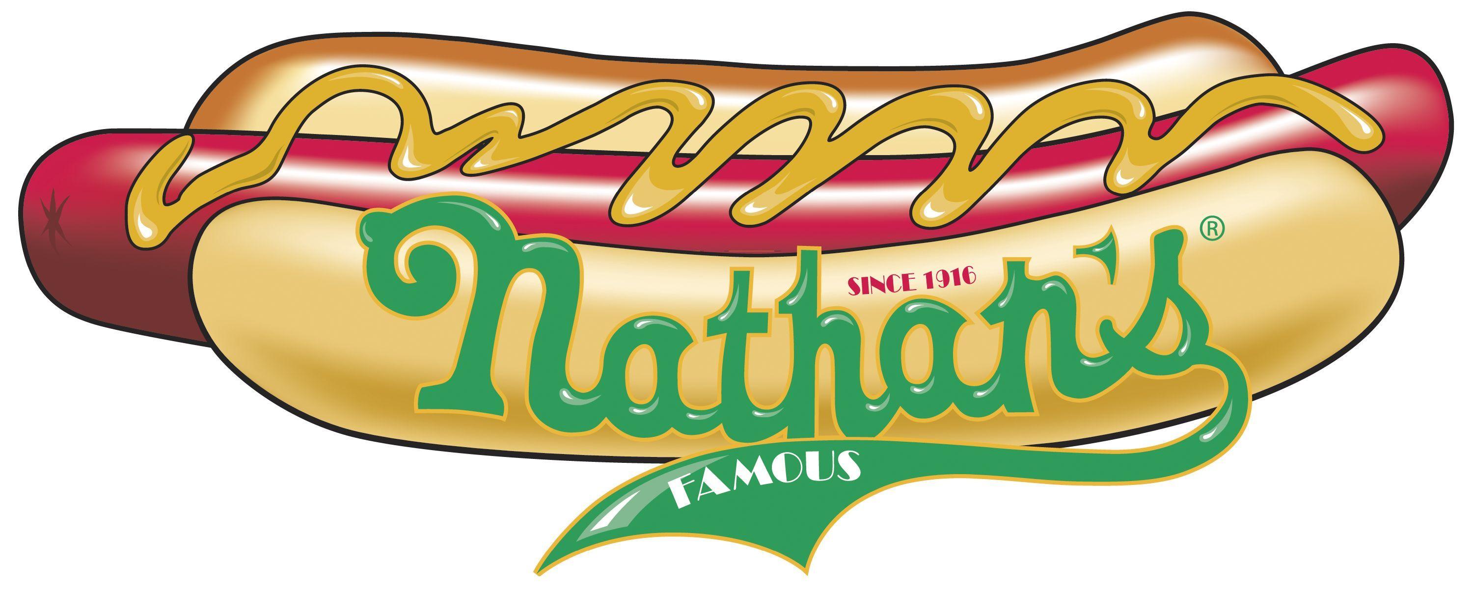 Nathan's Logo - The Nathan's Famous hot dog logo is pretty straightforward, they ...