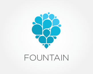 Fountain Logo - Caribbean Gold | Inspiration | Water logo, Logos design, Organic logo