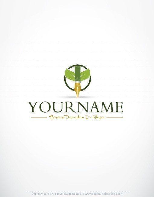 Fountain Logo - Exclusive design: Growth fountain pen logo online + FREE Business Card