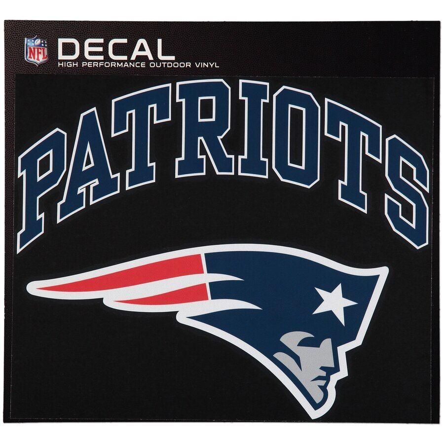 Patroits Logo - New England Patriots 12 x 12 Arched Logo Decal