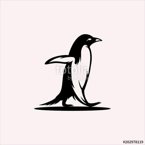 Pinguin Logo - penguin vector illustration, pinguin logo template Stock image