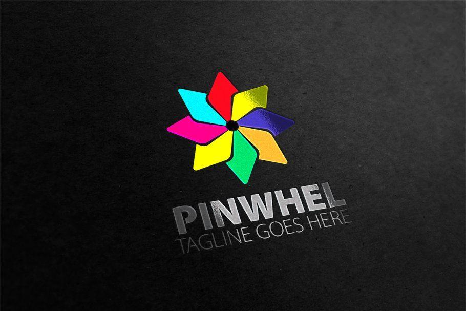 Pinwheel Logo - Pinwheel Logo Logo Templates Creative Market