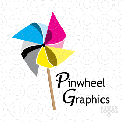 Pinwheel Logo - Pinwheel Graphics logo | Design - Logo | Pinwheels, Logos design, Logos