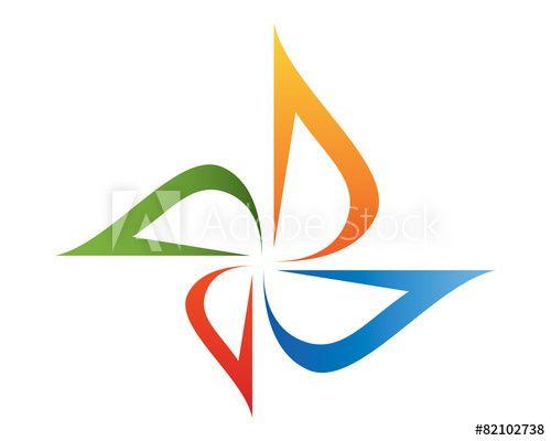 Pinwheel Logo - Pinwheel Logo Template - Buy this stock vector and explore similar ...