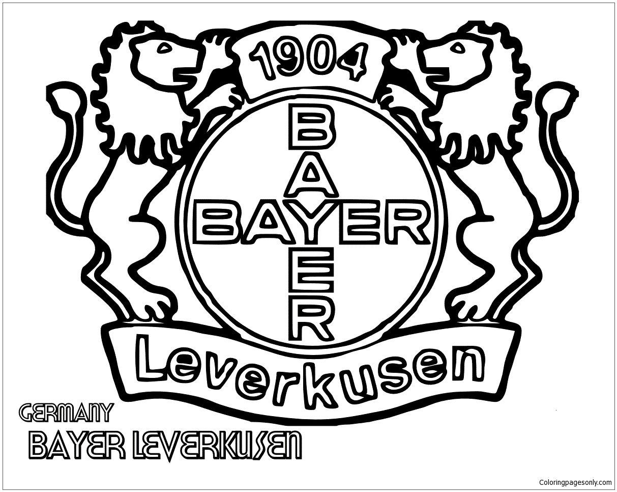 Leverkusen Logo - Bayer Leverkusen Coloring Page