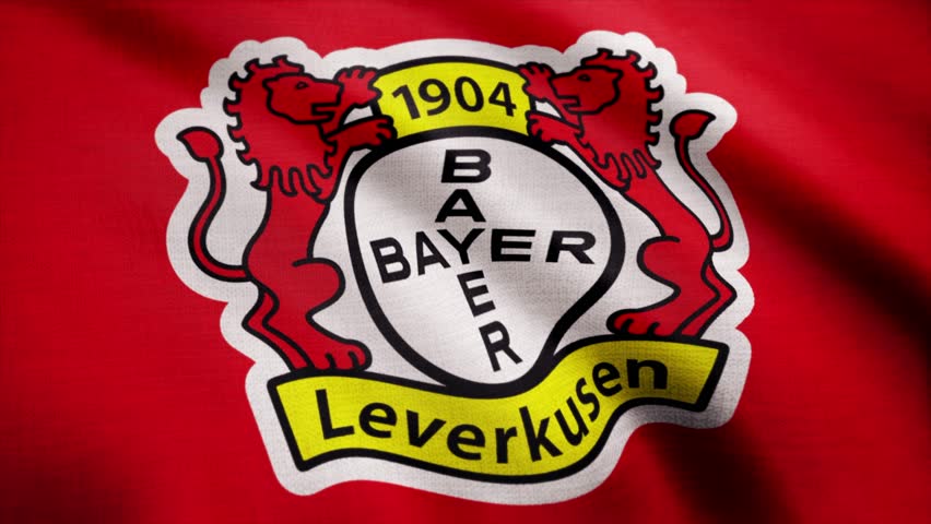 Leverkusen Logo - Fc Bayer Leverkusen Flag is Stock Footage Video (100% Royalty-free)  1015023241 | Shutterstock