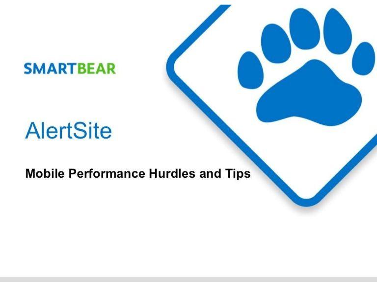 AlertSite Logo - AlertSite - Mobile Performance Hurdles and Tips