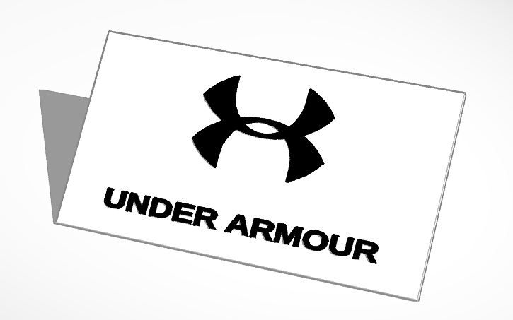 Armour Logo - 3D design Under Armour Logo | Tinkercad