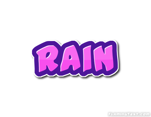 Rain Logo - Rain Logo | Free Name Design Tool from Flaming Text