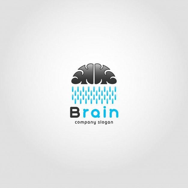 Rain Logo - Brain rain logo template Vector
