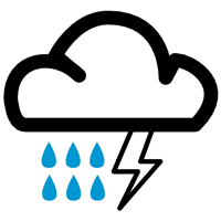 Rain Logo - RAIN AND THUNDER STORM SYMBOL Logo Vector (.EPS) Free Download