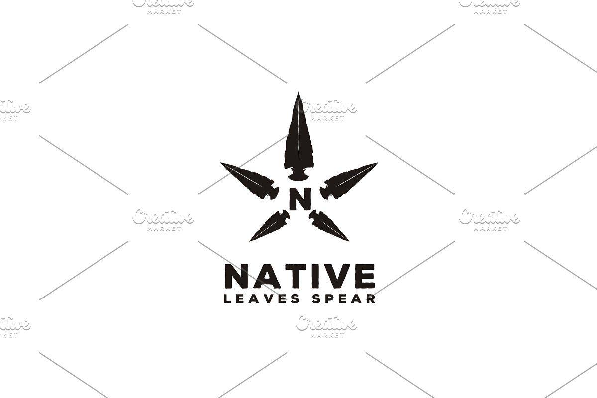 Spear Logo - Spear & Star Cannabis Pot Leaf Logo