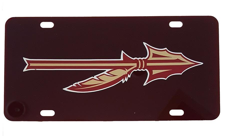 Spear Logo - Florida State Spear Logo License Plate (Garnet)