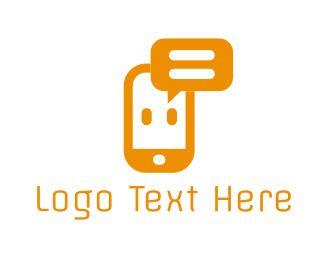 Telecomunication Logo - Phone Chat Logo