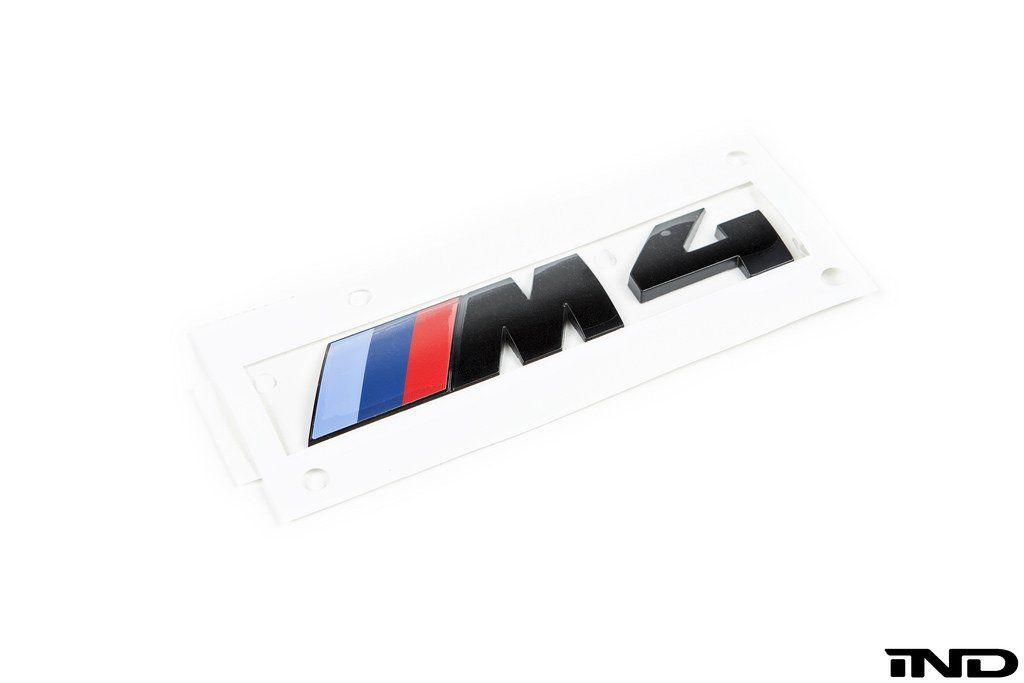 M4 Logo - BMW F82 M4 Competition Trunk Emblem - Gloss Black