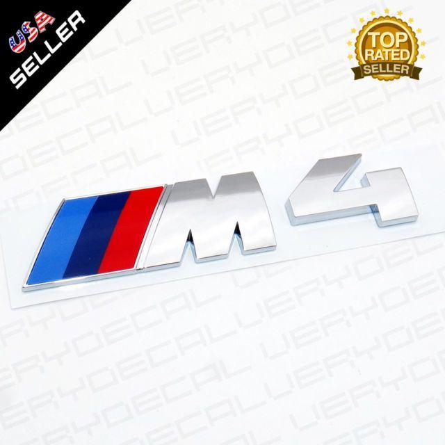 M4 Logo - Genuine BMW Brand F82 F83 M4 Rear Trunk Emblem Badge Factory Sealed OEM