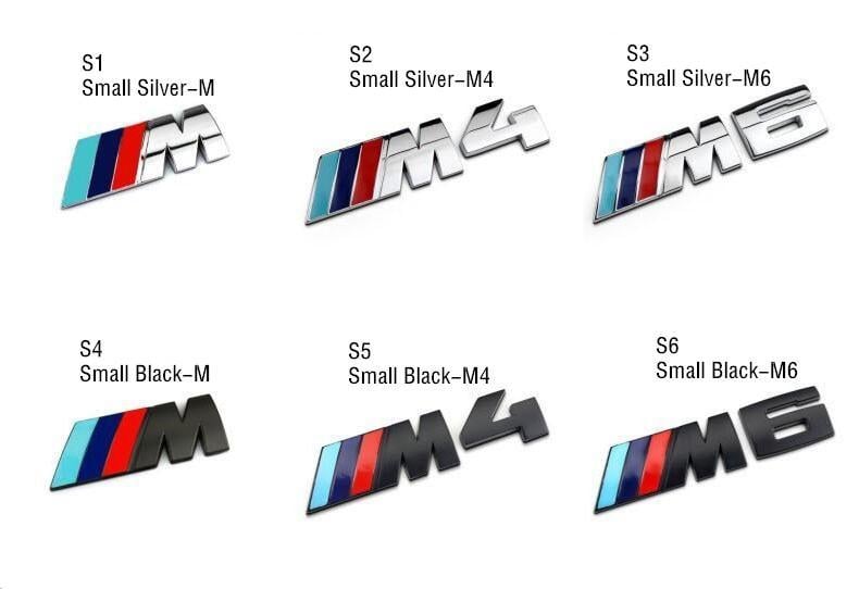 M4 Logo - High Quality Exclusive M Logo Solid Zinc Alloy Refitting Car Styling Emblem 3D Sticker Trunk Mark For BMW M4 M6 Big Small From Zdomain $9.94