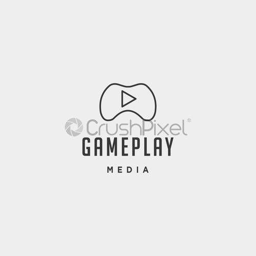 Gameplay Logo - play button game logo concept design vector illustration icon