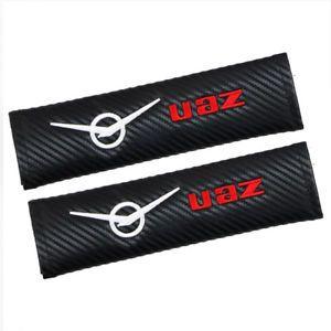 UAZ Logo - Auto Car Carbon Fiber Embroidery UAZ Logo Seat Belt Safety Shoulder ...