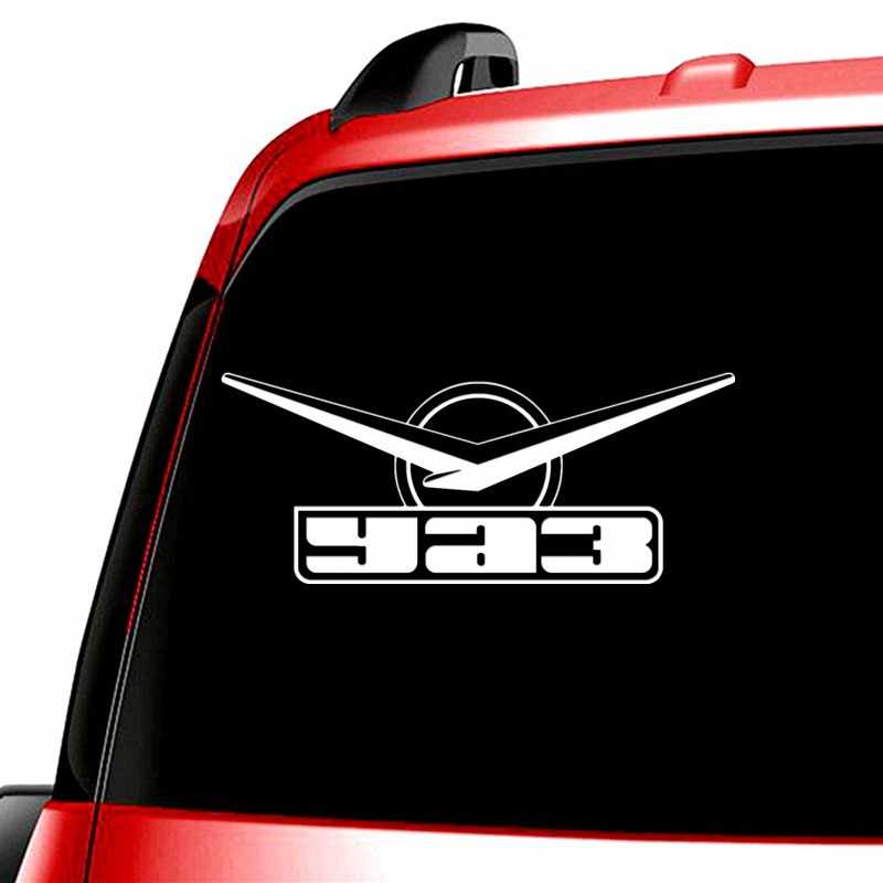 UAZ Logo - Three Ratels TZ-821 10*24.3cm 1-5 pieces car sticker for uaz patriot hunter  logo auto sticker car stickers removabl