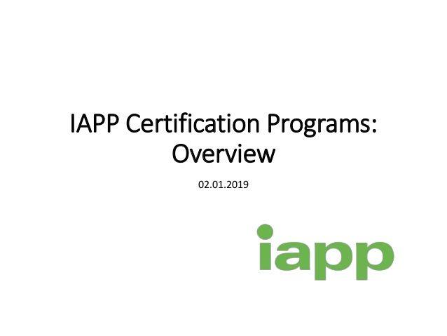 Iapp Logo - IAPP certification programs overview
