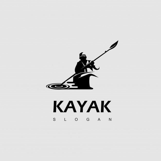 Kyak Logo - Water sport, kayak logo design inspiration Vector