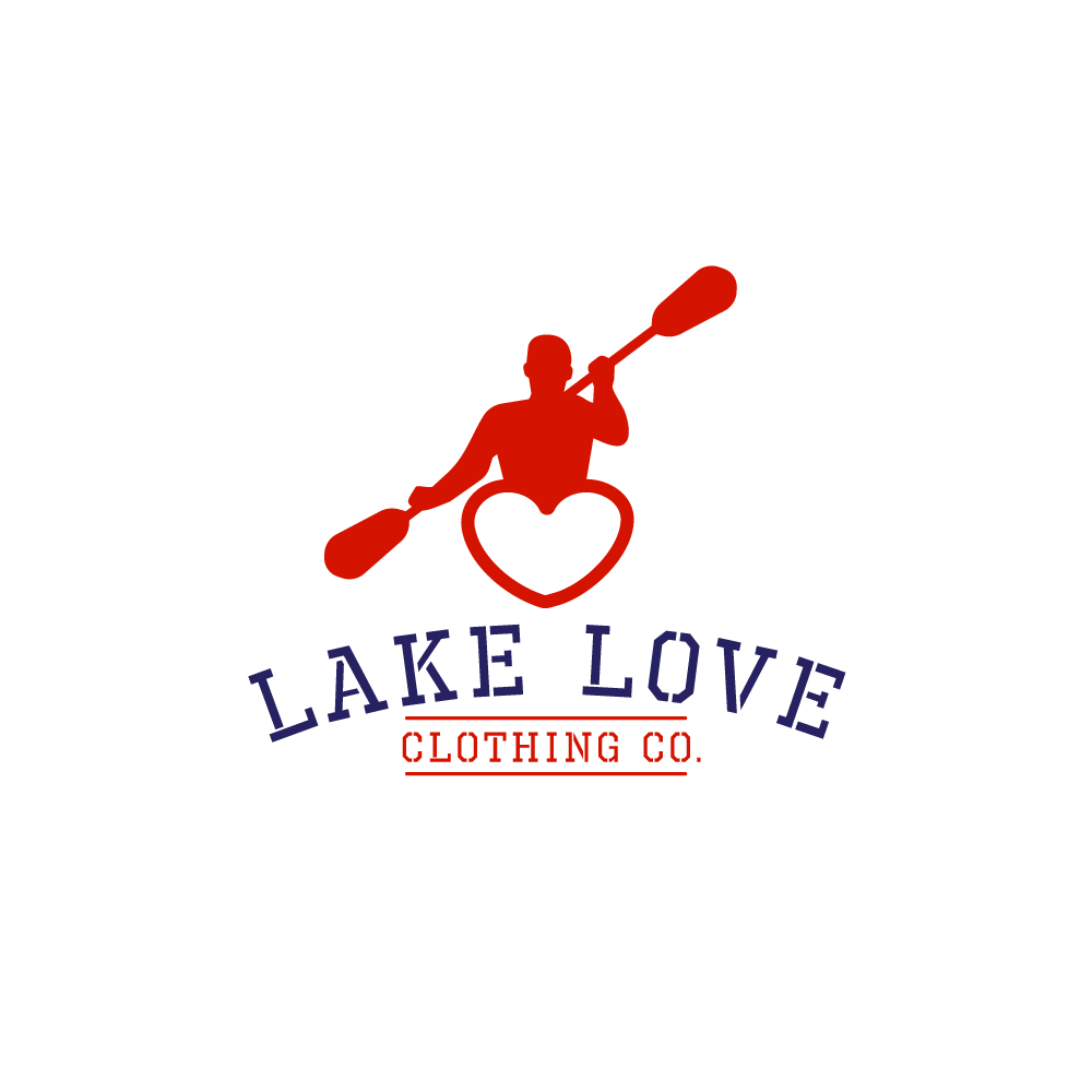 Kyak Logo - For Sale: Lake Love Kayak Heart Logo