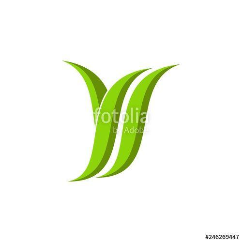 YS Logo - 3D YS letter with leaf logo design
