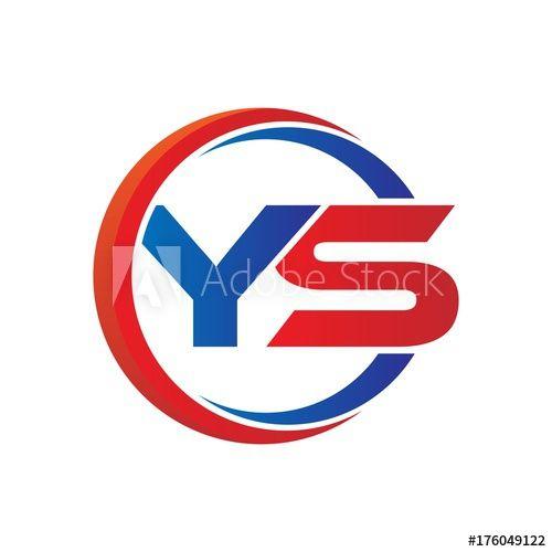 YS Logo - ys logo vector modern initial swoosh circle blue and red - Buy this ...