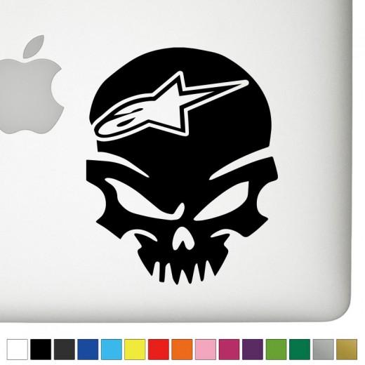 Alpinstar Logo - Alpinestars V2 Badass Skull Decal