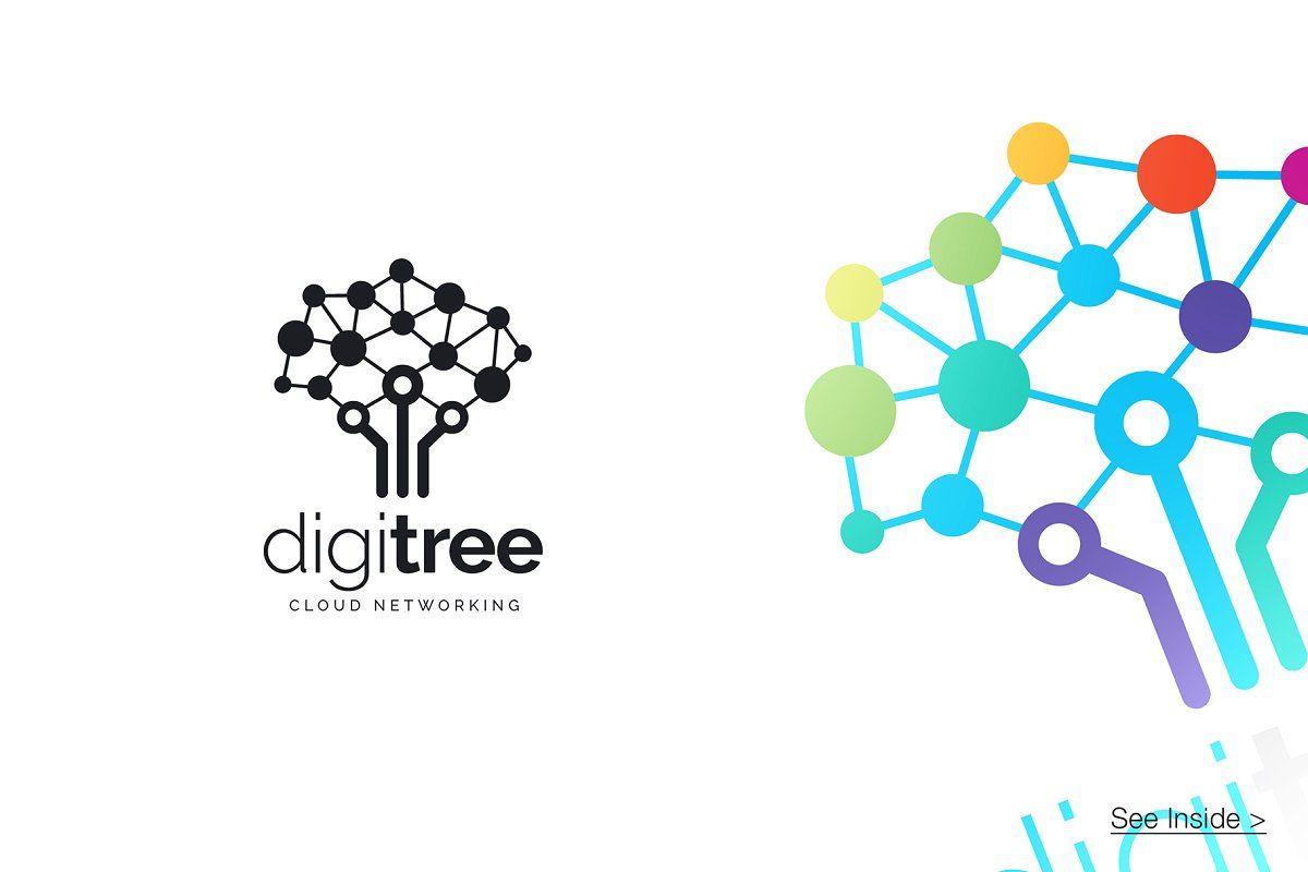 Networking Logo - Digital Tree Network Logo
