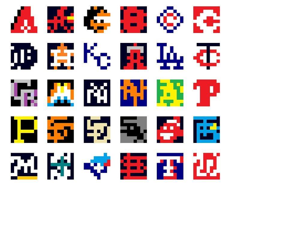 8-Bit Logo - Skott's 8 bit MLB logos