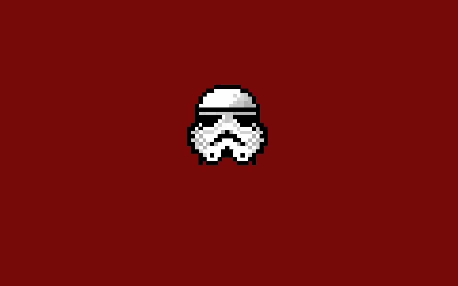 8-Bit Logo - Wallpaper : illustration, Star Wars, pixel art, minimalism, text ...