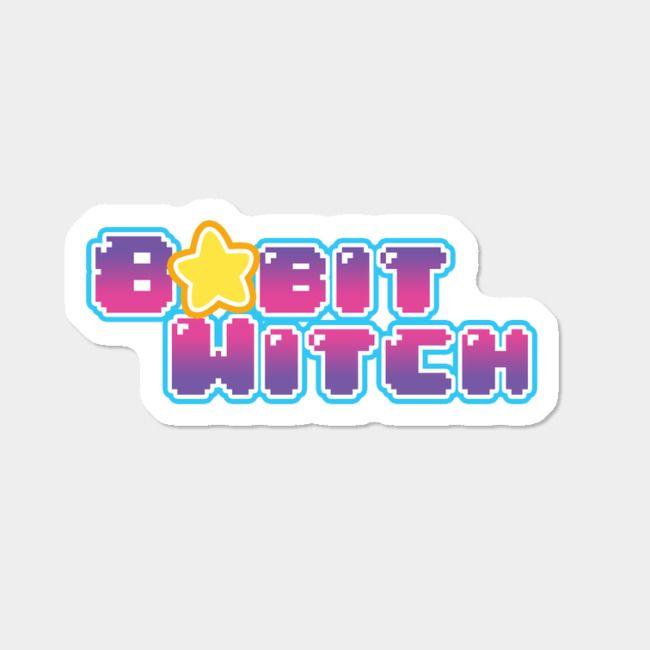 8-Bit Logo - 8bit Logo Sticker By 8bitWitch Design By Humans