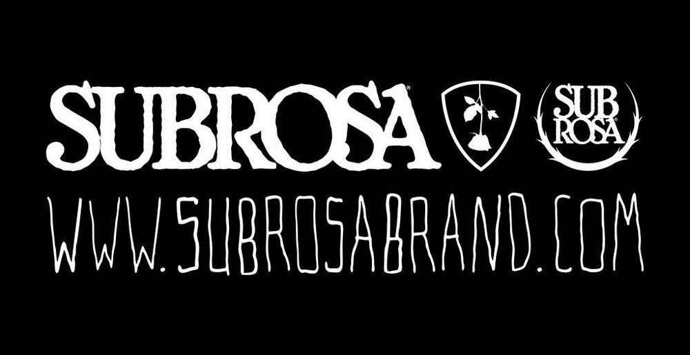 Subrosa Logo - Subrosa one color logo banner 2'x4'