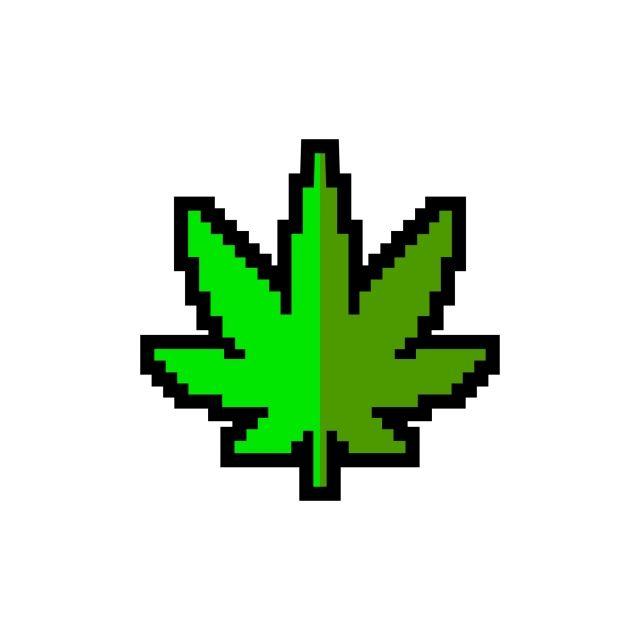 8-Bit Logo - 8bit Cannabis Cute Logo Design, Clean, Clever, Cute PNG and Vector ...