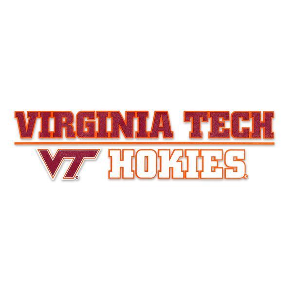 Hokies Logo - Virginia Tech Hokies Horizontal Decal