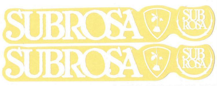 Subrosa Logo - SUBROSA LOGO STICKER