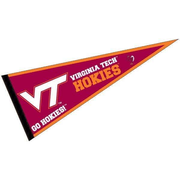 Hokies Logo - Virginia Tech Hokies Logo Pennant and Logo Pennants for Virginia ...