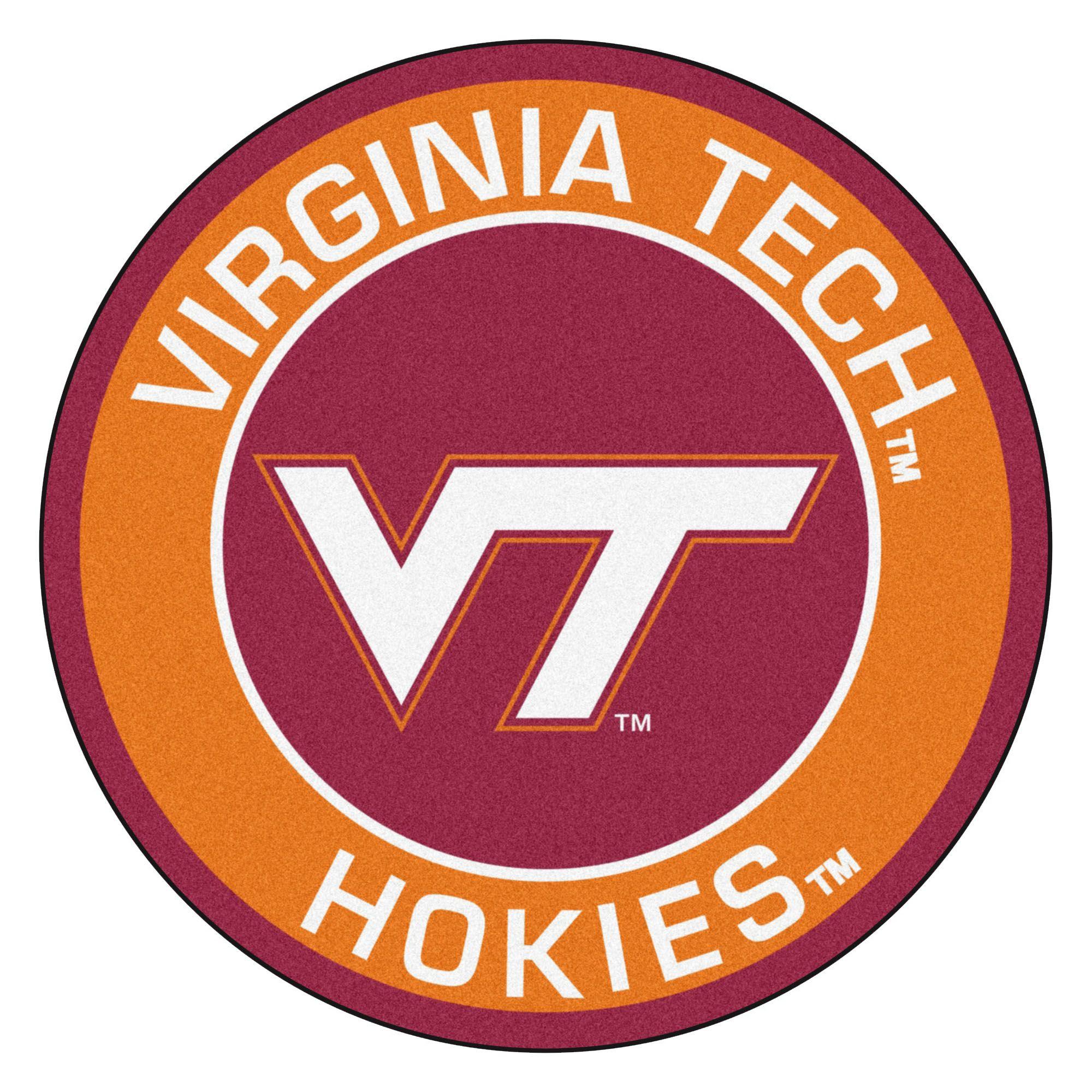 Hokies Logo - Virginia Tech Hokies Logo Roundel Mat - 27